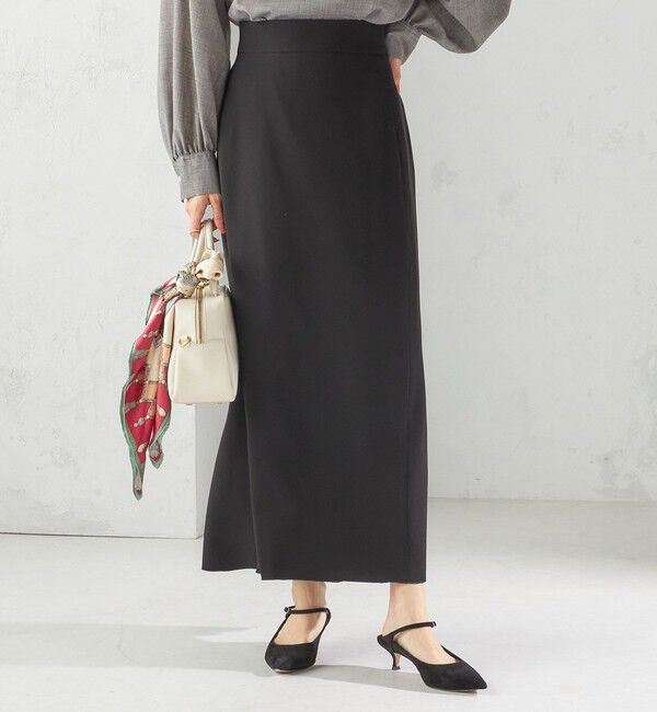 SHIPS for women「〈手洗い可能〉アセテート混 バックサテン マーメイド スカート」|スカート|