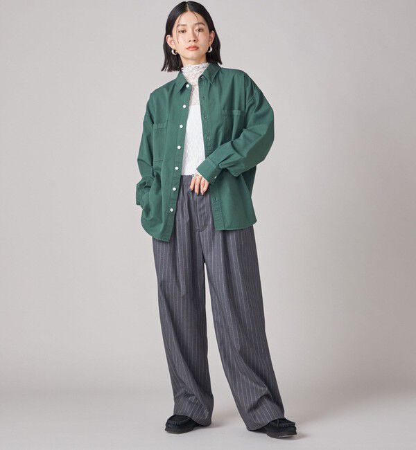 SHIPS for women「SHIPS NINE CASE:〈手洗い可能〉ストライプ イージー パンツ」|その他|