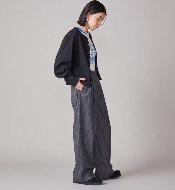 SHIPS for women「SHIPS NINE CASE:〈手洗い可能〉ストライプ イージー パンツ」|その他|