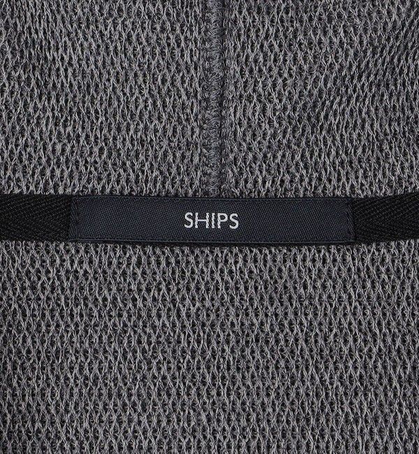 SHIPS「SHIPS:〈吸水速乾/通気性〉メッシュ ダブルニット ジップ パーカー」|パーカー|