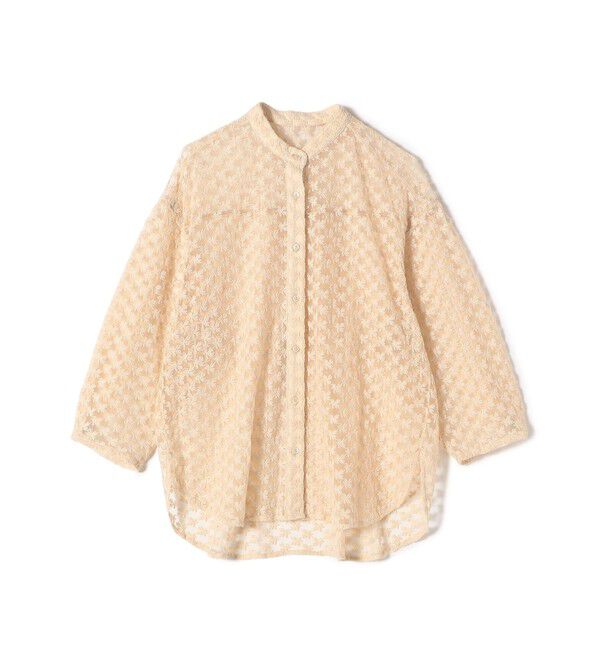 SHIPS for women「〈手洗い可能〉フラワー チュール 刺繍 シャツ」|シャツ・ブラウス|