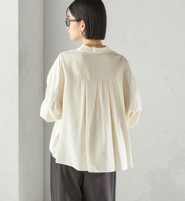 SHIPS for women「〈手洗い可能〉セルロース ツイル 羽織 シャツ」|シャツ・ブラウス|