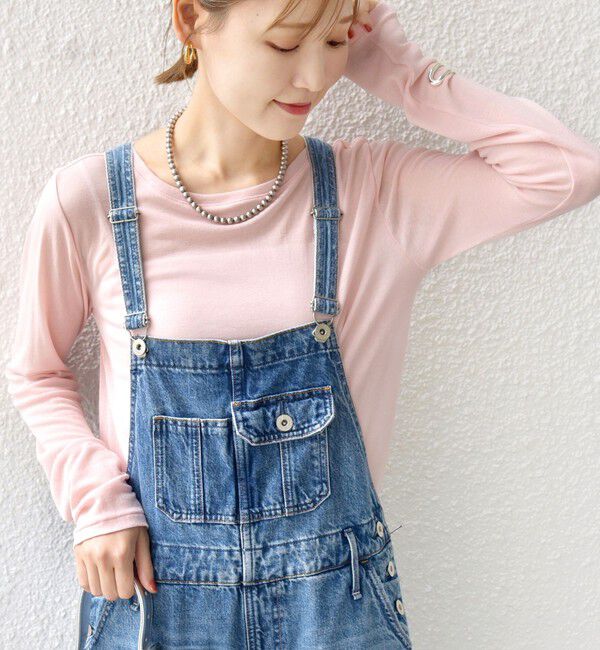 SHIPS for women「シアー フライス ロング スリーブ カットソー」|Tシャツ・カットソー|ピンク