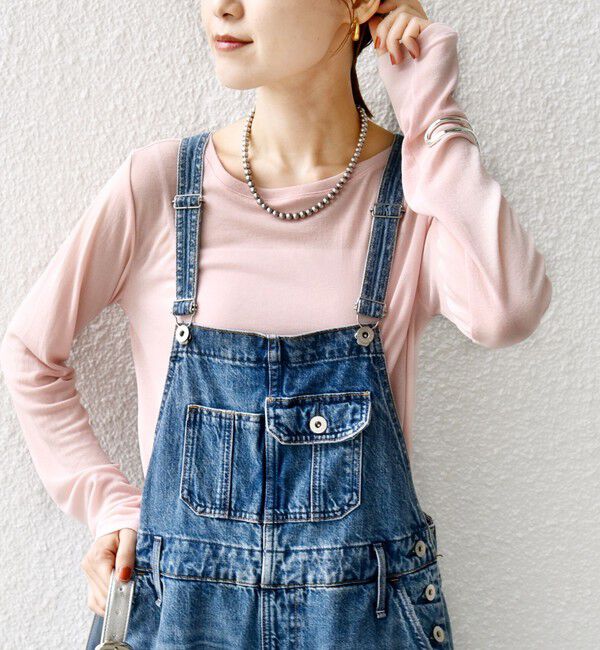 SHIPS for women「シアー フライス ロング スリーブ カットソー」|Tシャツ・カットソー|