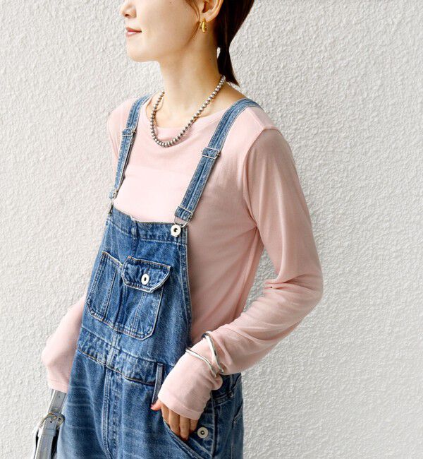 SHIPS for women「シアー フライス ロング スリーブ カットソー」|Tシャツ・カットソー|