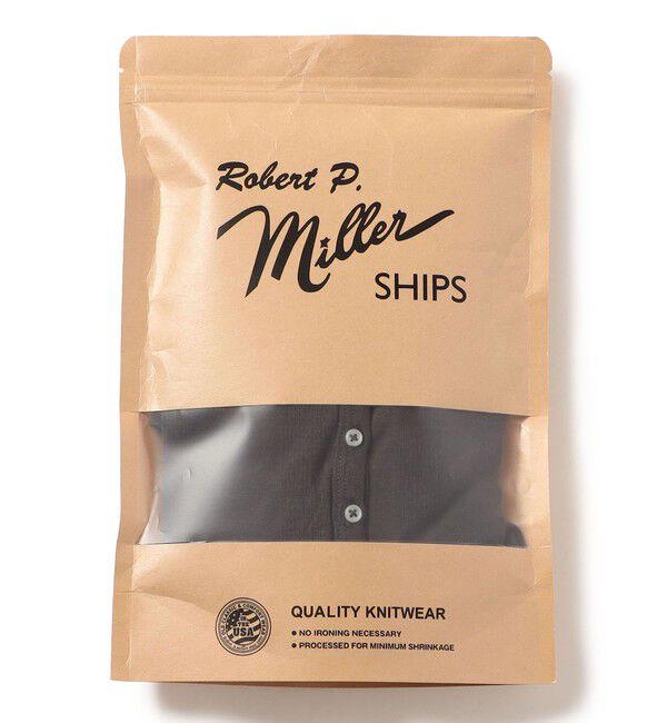 SHIPS for women「【SHIPS別注】miller: シアー ヘンリー ネック ロング スリーブ TEE」|Tシャツ・カットソー|