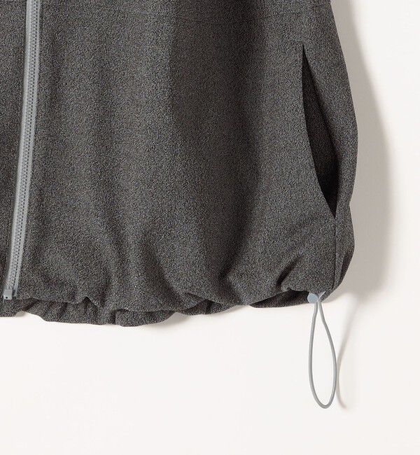 quaranciel「quaranciel:〈手洗い可能〉カット ジョーゼット ドロスト ジップ ベスト」|ベスト・ジレ|