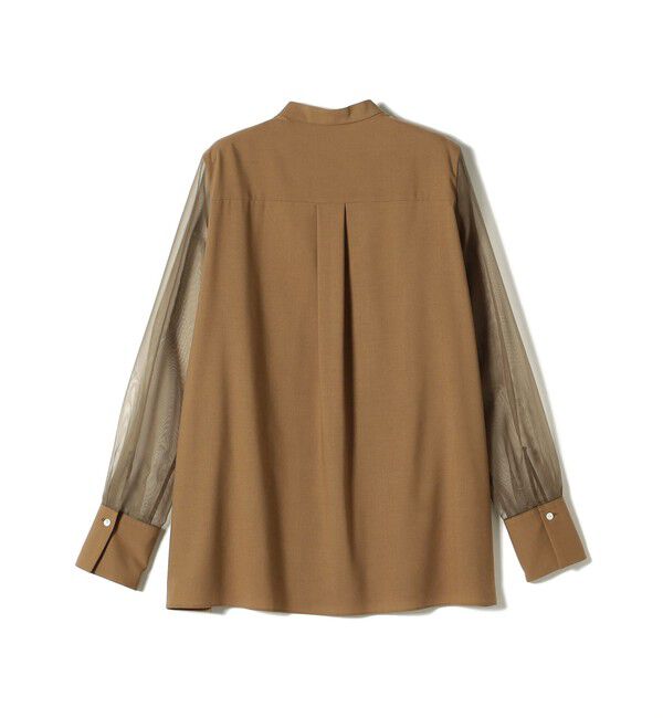 SHIPS for women「〈手洗い可能〉シアー 袖 ポケット デザイン シャツ」|シャツ・ブラウス|