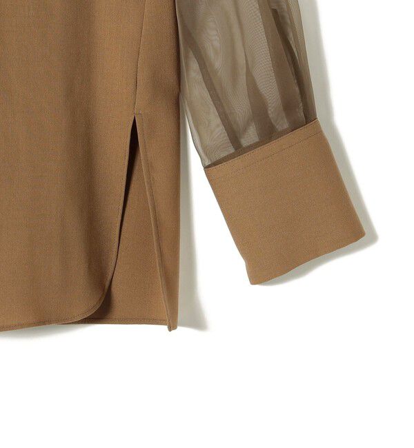 SHIPS for women「〈手洗い可能〉シアー 袖 ポケット デザイン シャツ」|シャツ・ブラウス|