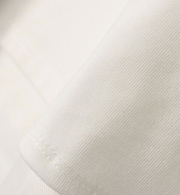 SHIPS for women「【WEB限定】チュール コンビ ラウンド カットソー」|Tシャツ・カットソー|