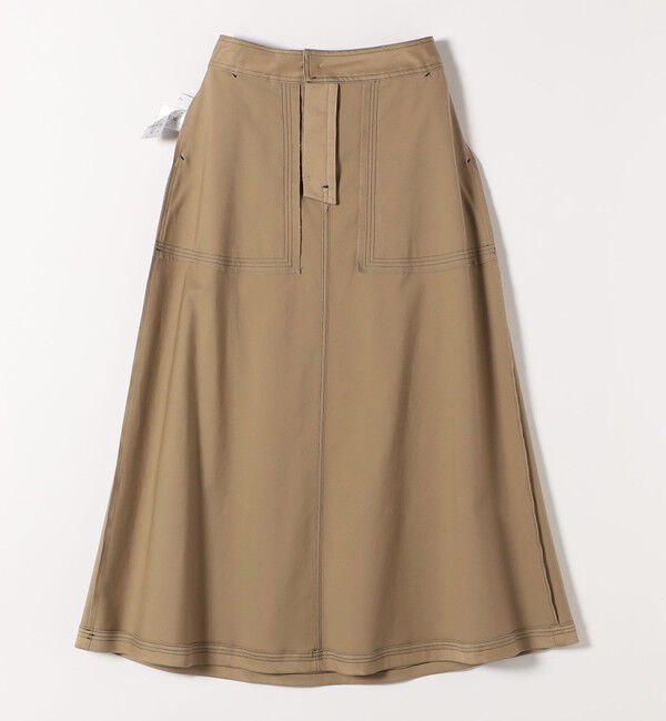 SHIPS any「SHIPS any:〈洗濯機可能〉チノ ステッチ フレア ロング スカート」|フレア|