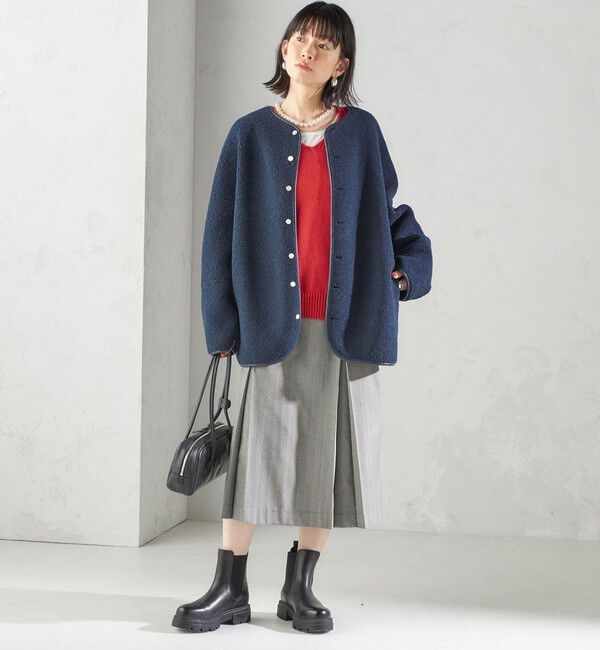 SHIPS for women「《一部追加予約》チェック ボックス プリーツ スカート」|スカート|