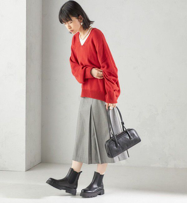 SHIPS for women「《一部追加予約》チェック ボックス プリーツ スカート」|スカート|