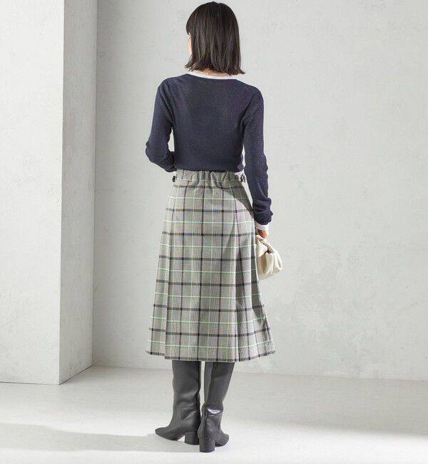 SHIPS for women「《一部追加予約》チェック ボックス プリーツ スカート」|スカート|