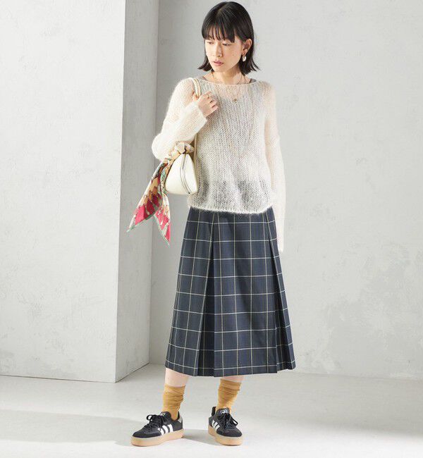SHIPS for women「《一部追加予約》チェック ボックス プリーツ スカート」|スカート|