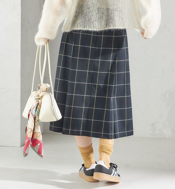 SHIPS for women「《一部追加予約》チェック ボックス プリーツ スカート」|スカート|