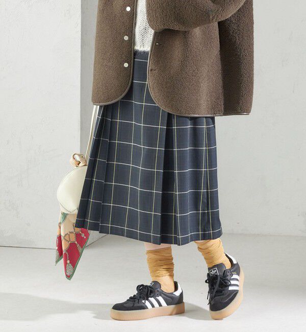 SHIPS for women「《一部追加予約》チェック ボックス プリーツ スカート」|スカート|