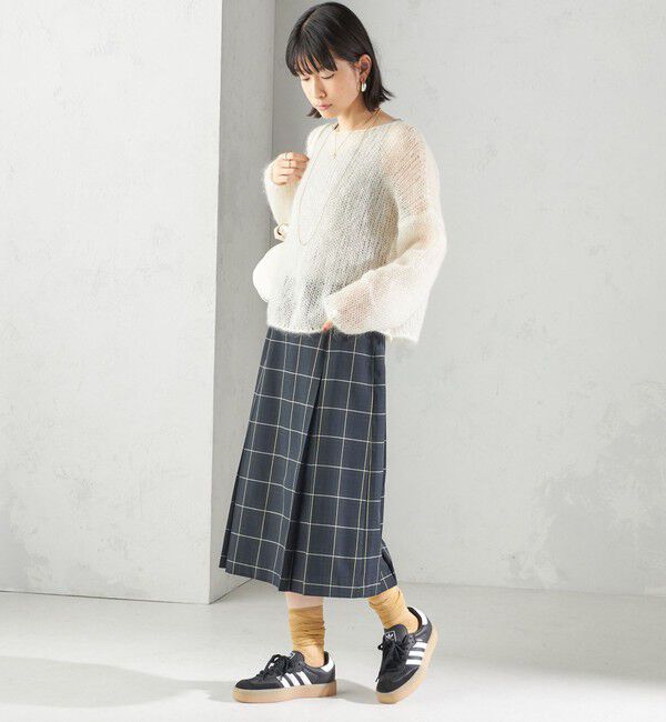 SHIPS for women「《一部追加予約》チェック ボックス プリーツ スカート」|スカート|