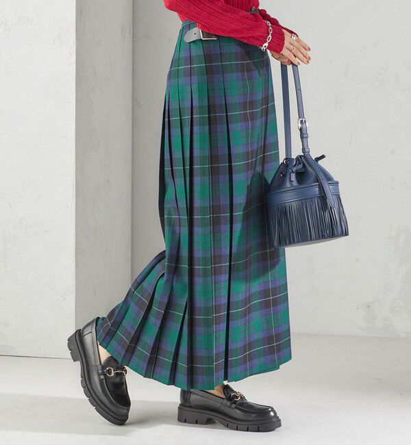 SHIPS for women「【SHIPS別注】O&rsquo;NEIL OF DUBLIN:チェック キルトスカート」|スカート|