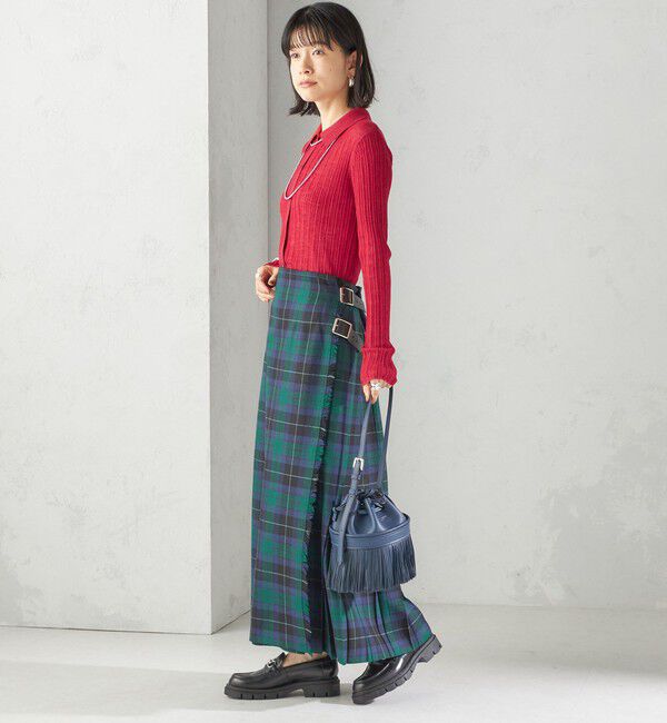 SHIPS for women「【SHIPS別注】O&rsquo;NEIL OF DUBLIN:チェック キルトスカート」|スカート|