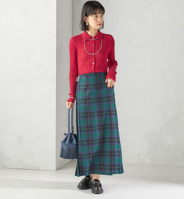 SHIPS for women「【SHIPS別注】O&rsquo;NEIL OF DUBLIN:チェック キルトスカート」|スカート|