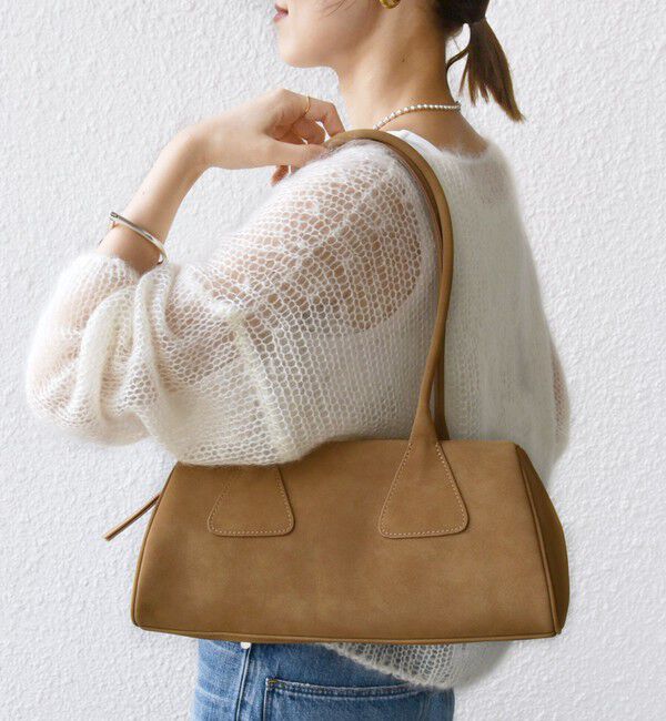 SHIPS for women「【WEB限定】ポリエステル スエード 横長 ボストン バッグ」|ボストンバッグ|