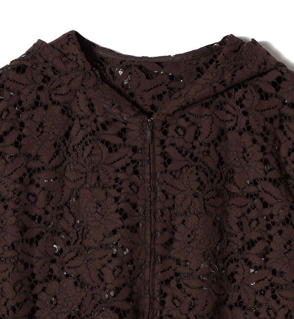 SHIPS for women「〈手洗い可能〉レース ジップアップ パーカ」|パーカー|