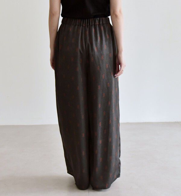 quaranciel「quaranciel:〈手洗い可能〉モノグラム ドット リラックス ワイド パンツ」|その他|