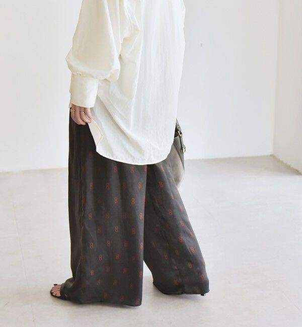 quaranciel「quaranciel:〈手洗い可能〉モノグラム ドット リラックス ワイド パンツ」|その他|