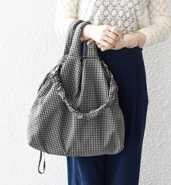 SHIPS any「SHIPS any: 3WAY チェック ギャザー ショルダーバッグ (ユニセックス)◇」|ショルダー・メッセンジャー|