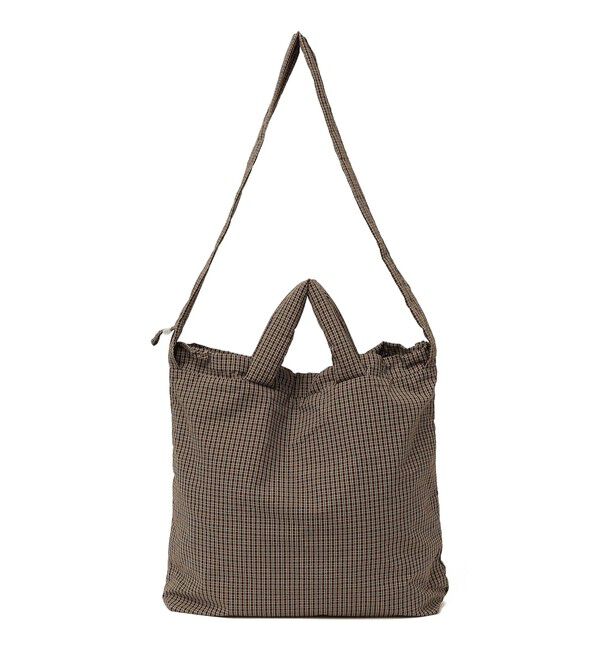 SHIPS any「SHIPS any: 3WAY チェック ギャザー ショルダーバッグ (ユニセックス)◇」|ショルダー・メッセンジャー|