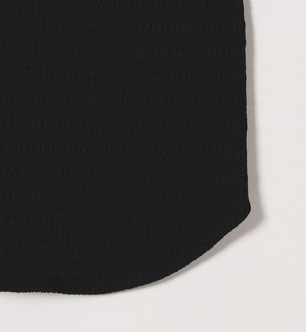 SHIPS any「SHIPS any:〈洗濯機可能〉シアー ジャージー ラッフル フレンチ カット ブラウス」|シャツ・ブラウス|