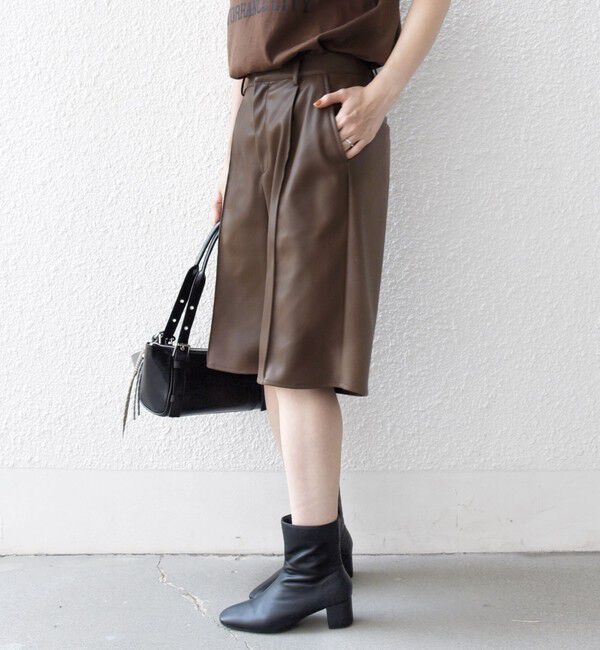 SHIPS any「SHIPS any: センター ピンタックライン ハーフパンツ」|その他|