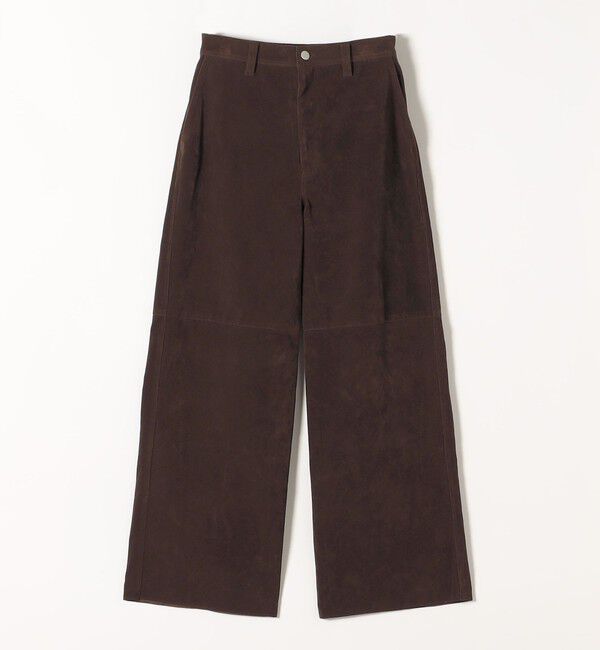 quaranciel「quaranciel:〈洗濯機可能〉ポリエステル スエード ワイド パンツ」|その他|