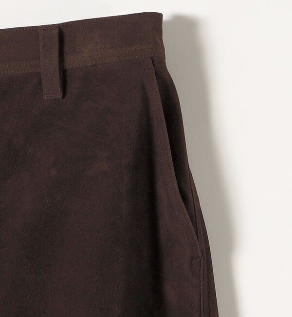 quaranciel「quaranciel:〈洗濯機可能〉ポリエステル スエード ワイド パンツ」|その他|