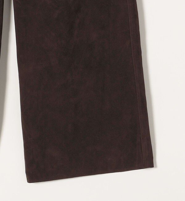 quaranciel「quaranciel:〈洗濯機可能〉ポリエステル スエード ワイド パンツ」|その他|