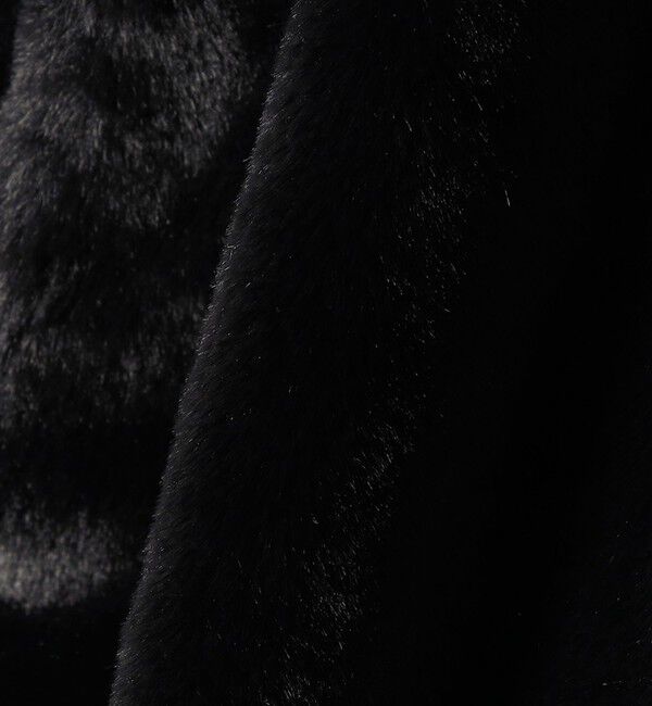 quaranciel「quaranciel: フーディー フェイクファー ドロスト ジップ ショート ベスト」|ダウンベスト・ベスト|