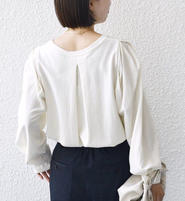 SHIPS for women「DEPEND インレー タック デザイン プルオーバー」|Tシャツ・カットソー|