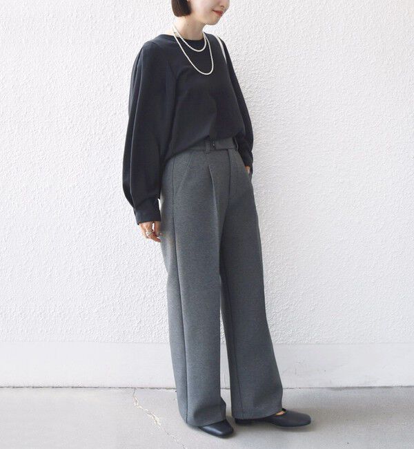 SHIPS for women「DEPEND インレー タック デザイン プルオーバー」|Tシャツ・カットソー|