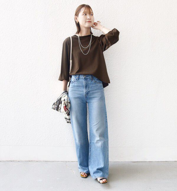 SHIPS for women「DEPEND インレー タック デザイン プルオーバー」|Tシャツ・カットソー|