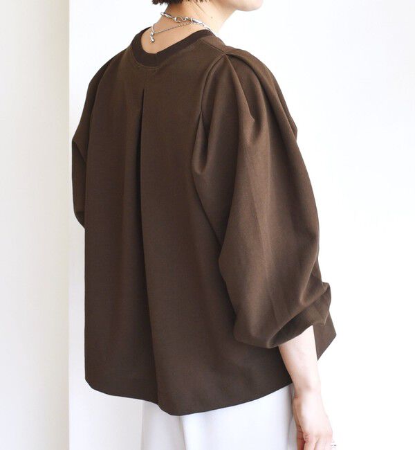 SHIPS for women「DEPEND インレー タック デザイン プルオーバー」|Tシャツ・カットソー|