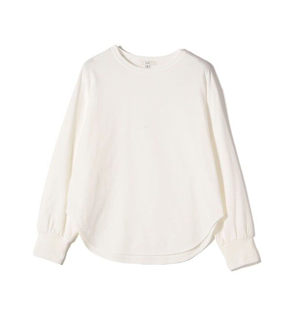 SHIPS for women「コットン 天竺 ラウンド ヘム 袖 リブ カットソー」|Tシャツ・カットソー|