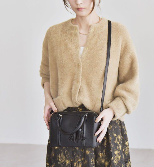 quaranciel「quaranciel: 2way タッセル チャーム ミニ ボストン バッグ」|ショルダー・メッセンジャー|
