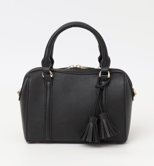 quaranciel「quaranciel: 2way タッセル チャーム ミニ ボストン バッグ」|ショルダー・メッセンジャー|