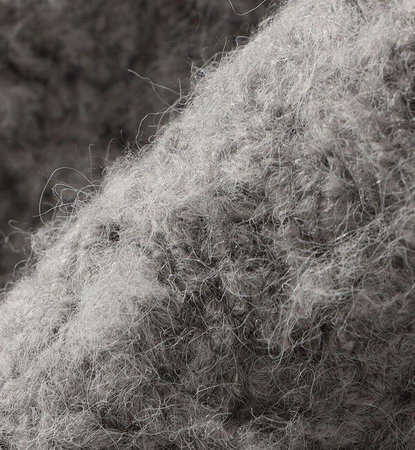 quaranciel「quaranciel: 透かし編み Vネック コンパクト ドルマンニットカーディガン」|カーディガン|