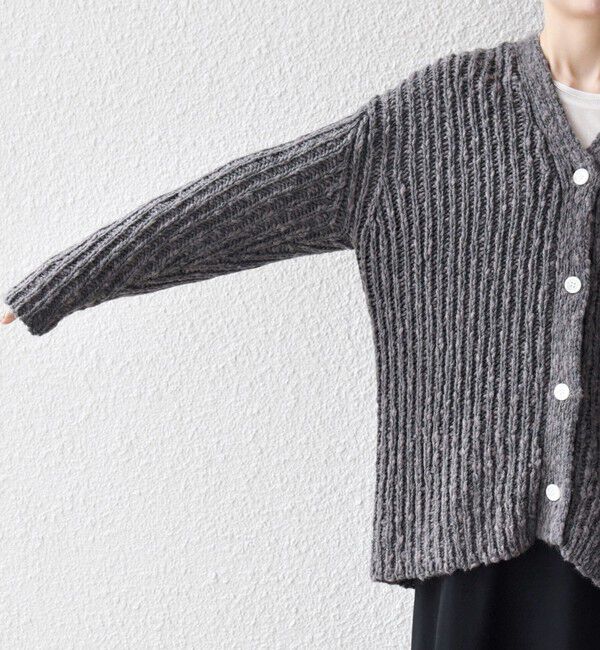 SHIPS any「SHIPS any:〈手洗い可能〉ロービング ルーズ Vネック ニット カーディガン」|カーディガン|