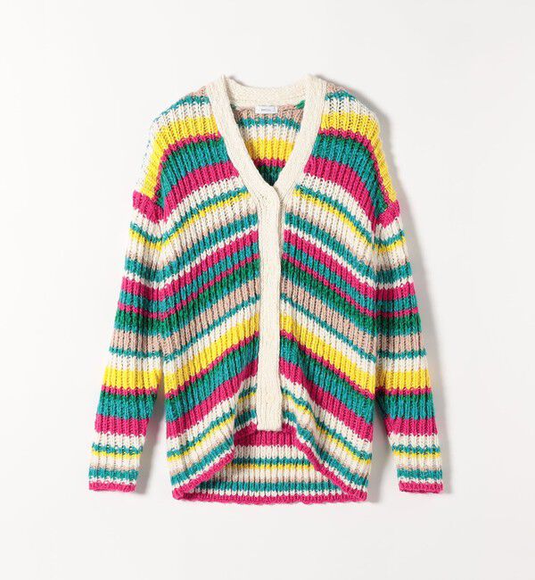 SHIPS any「SHIPS any:〈手洗い可能〉ロービング ルーズ Vネック ニット カーディガン」|カーディガン|