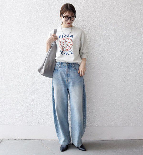 SHIPS any「【SHIPS any別注】THE KNiTS:〈洗濯機可能〉ロゴ プリント スウェット」|Tシャツ・カットソー|