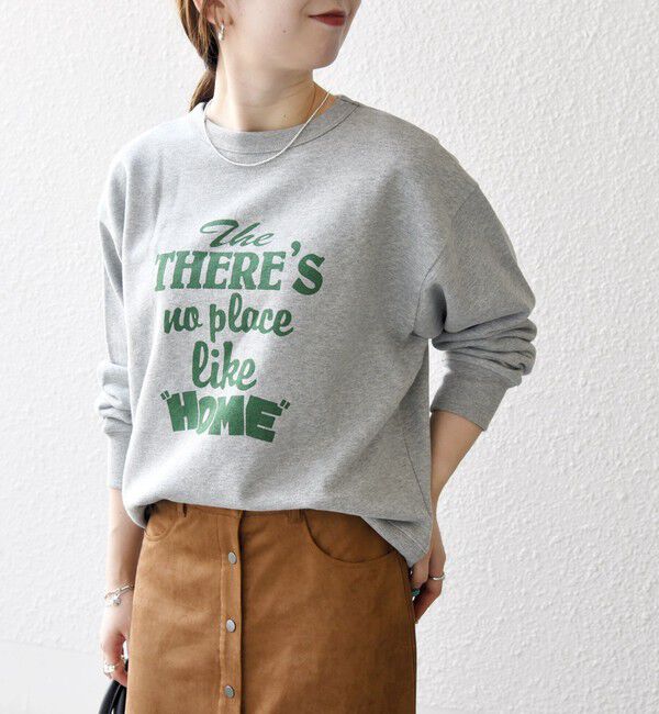SHIPS any「【SHIPS any別注】THE KNiTS:〈洗濯機可能〉ロゴ プリント スウェット」|Tシャツ・カットソー|
