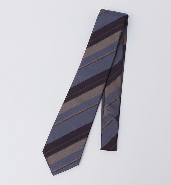 SHIPS「SHIPS: シルク カスミ サテン マルチ ストライプ ネクタイ」|ネクタイ・蝶ネクタイ|スカイブルー